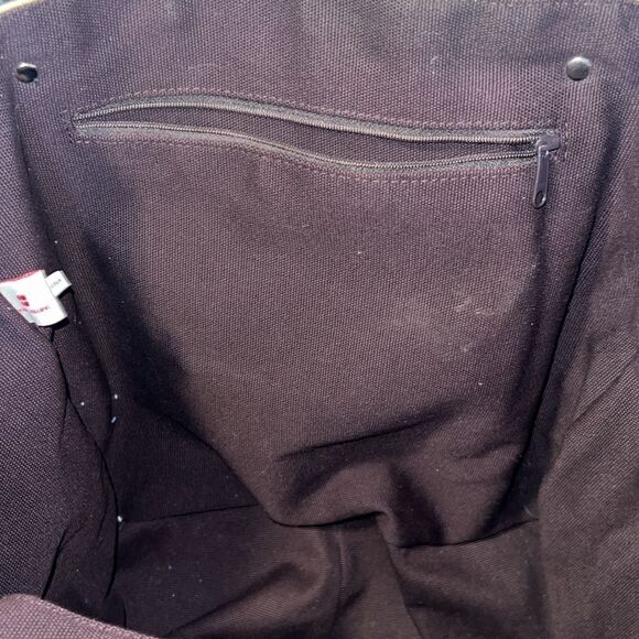 RED ENVELOPE Khaki and Brown Canvas Photo Collage Tote Bag - Picture 7 of 8